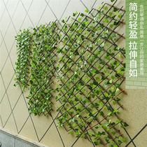 Balcony Shelter Decoration Leaves Flex Fence Emulation Plant Wall Plastic Fake Flowers Vines Outdoor Fence Green Plant