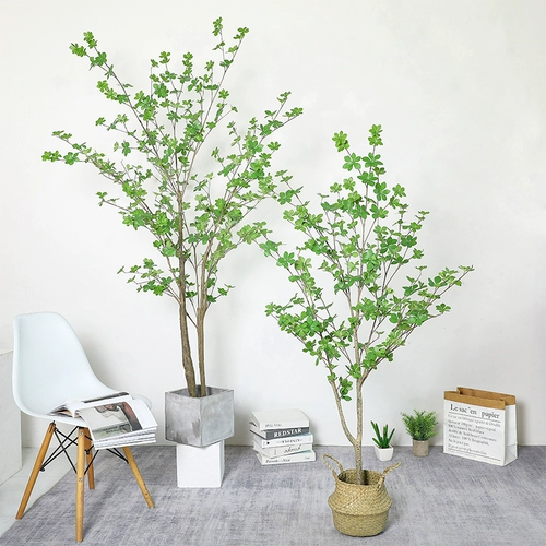 Симуляция нордического стиля зеленое растение лошадь пьяное дерево