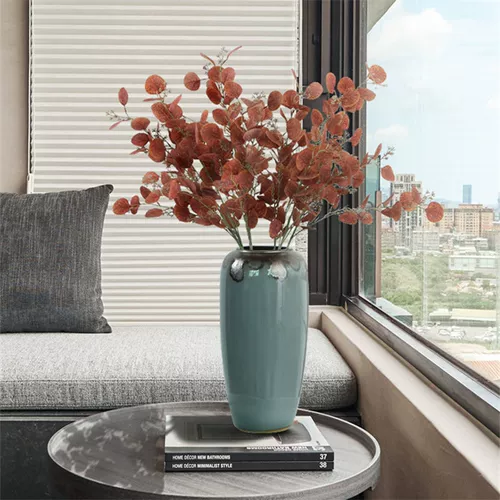 Красочные йогали листья листья симуляция растения декоративные фальшивые цветочные высушенные цветы приземление цветочная бутылка гостиная