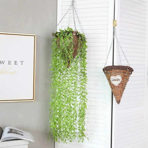 Висящая корзина цветочная стена -на балконе с балконами декоративные цветочные виноградные лозы.