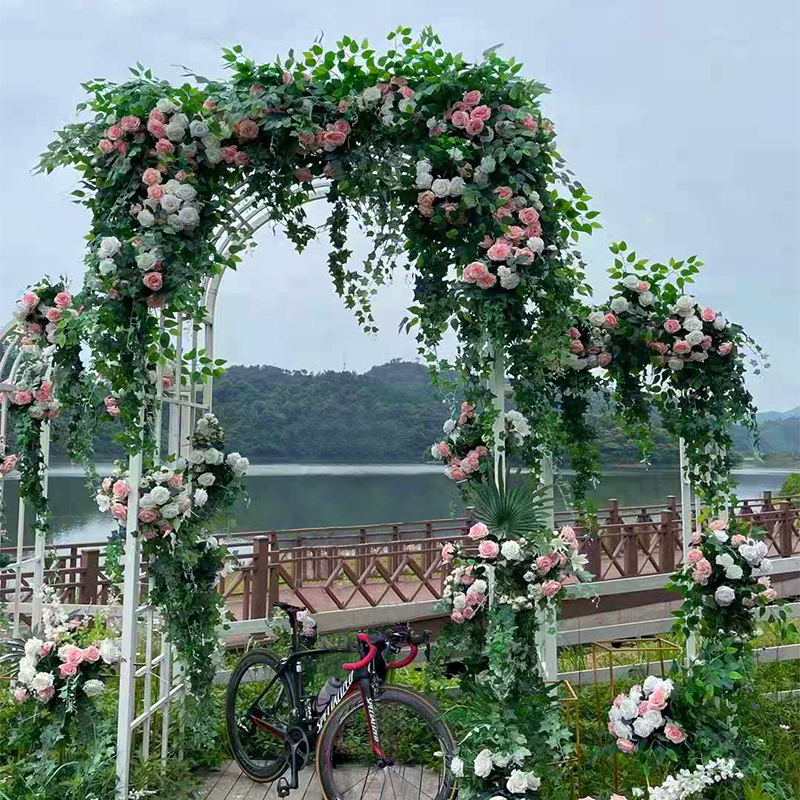 Simulated flower ceiling decorated rose false vine vine air conditioning pipe heating pipe decoration