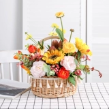 Подсолнечная корзина для цветочной корзины Тенгцзянь Цветок и Цветок Баскетбол псевдо -блюдо для украшения корзины гостиная
