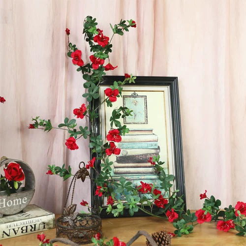 Симуляция роза шелковая цветочная виноградная лоза.