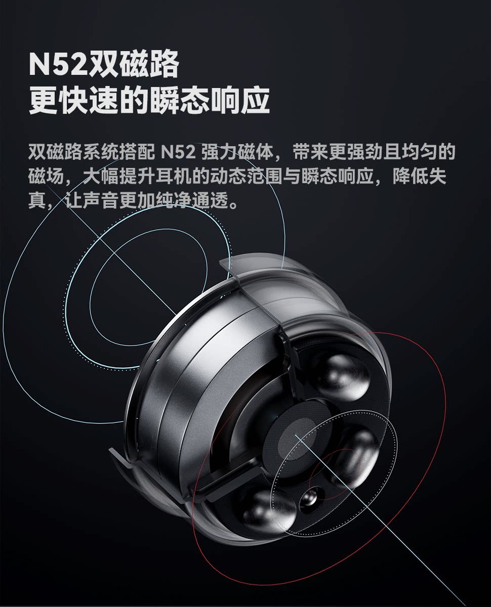 FosiAudio弗西IM4有线HIFI耳机入耳式动圈音乐游戏耳塞可换导管