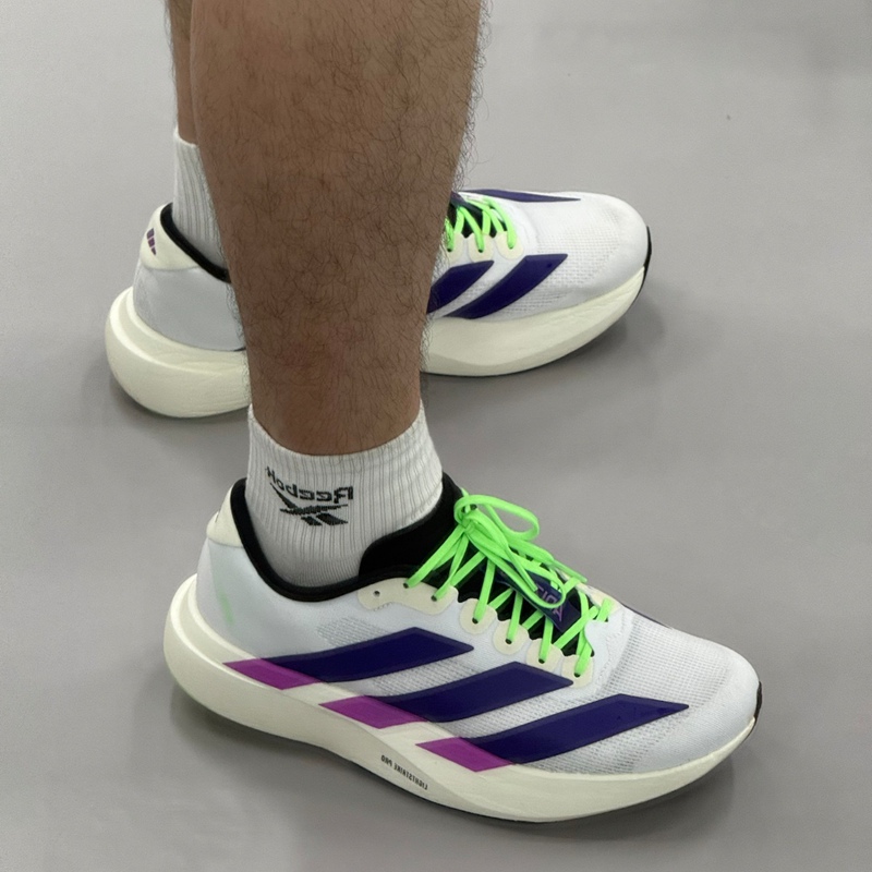 Adidas Adizero Evo Sl Men's White Classic Versatile Height-Increasing Low-Top Running Shoes Js4495