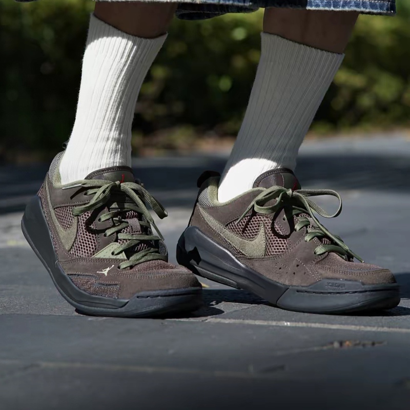 Jordan Cmft Era Men's Brown Fashionable Breathable Wear-Resistant Comfortable Retro Basketball Shoes Hj6777-200