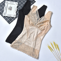 Beauty Ballad scoring body waist vest seamless ultra-thin body shaping fat-burning slimming underwear body shaping top