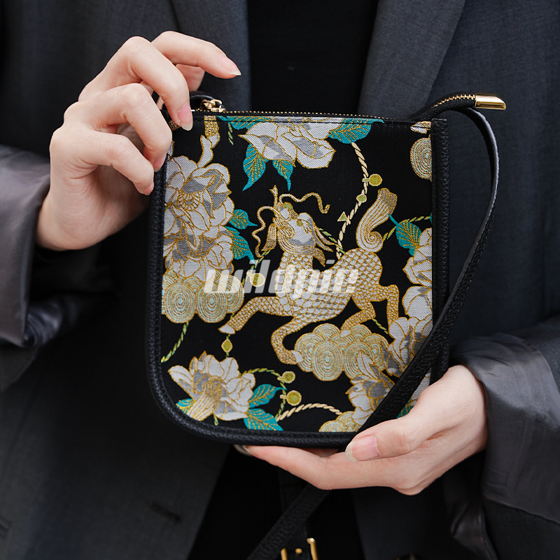 【Welfare Evelyn】New Chinese-Style Intangible Cultural Heritage Song Brocade Evelyn Mobile Phone Bag 17*5*13