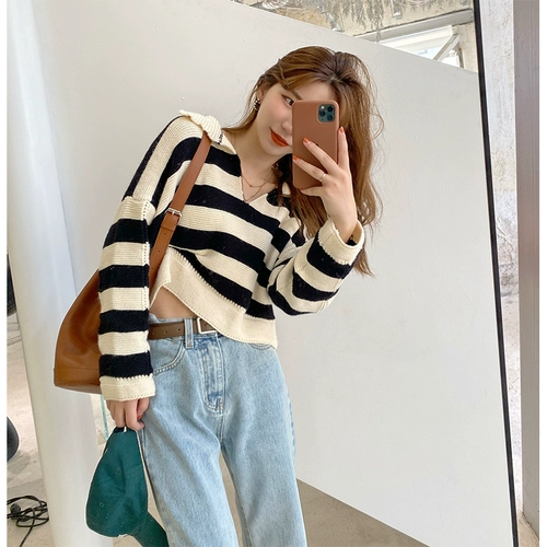 Короткий лонгслив, свитер, делается под заказ, в западном стиле, оверсайз