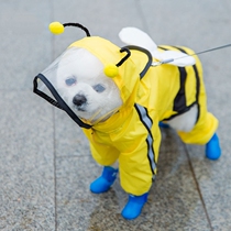 Giant Small Cute Dog Raincoat Full Bag Anti Dirty Small Medium Dog Summer Rainy Day Pets Kokie Four Feet Waterproof Rain Cape