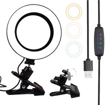 USB line control light 6 inch 8 inch video conference desktop computer clip light selfie Anchor Beauty Live ring light