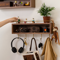 Porch rack decoration creative entry door key ornaments hanging rack wall-mounted coat and hat storage rack