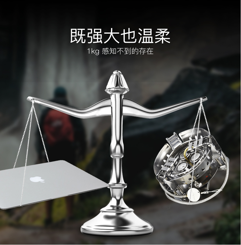 Bước rừng B17 chân núi ngoài trời bếp lò loại thẻ bếp lò di động dã ngoại bếp lò cắm trại chia đôi với bếp gas - Bếp lò / bộ đồ ăn / đồ nướng dã ngoại bếp nướng than hoa ngoài trời chân cao