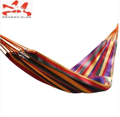 Outdoor Hammock Single Double Canvas Hammock Camping Indoor Seaside Park Leisure Family Park