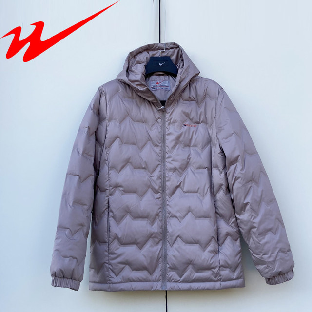 Double Star Physical Store Lightweight down Jacket with Hood for Men, Short Style, Autumn and Winter Sports Windproof Warm Coat, Driving Jacket