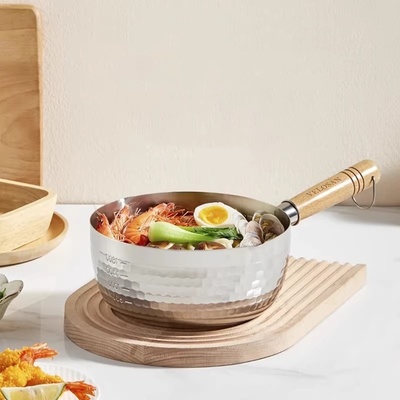 velosan无涂层不锈钢雪平锅辅食