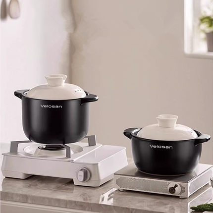 【专享】velosan温仑山砂锅炖锅盅汤锅焖烧锅高烧不裂煮锅