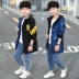 Áo khoác bé trai mùa xuân 2019 Quần áo trẻ em mới trong chiếc váy bé trai mùa xuân đại dương hai bên mặc áo bé trai phiên bản Hàn Quốc - Áo khoác áo khoác trẻ em nữ Áo khoác