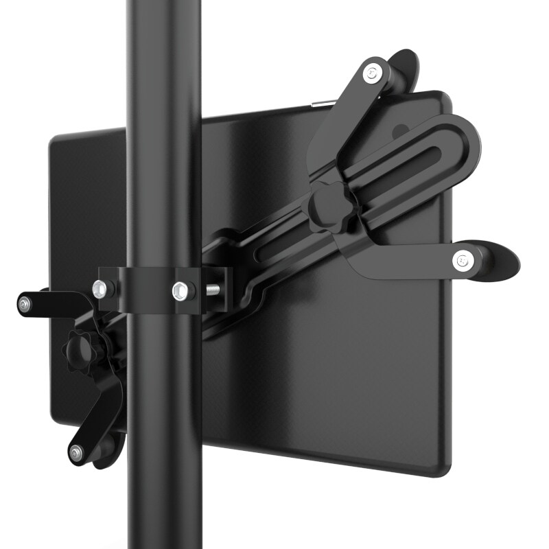 Tablet PC live bracket snap-on iPad universal support shelf multi-function round tube to card metal clip