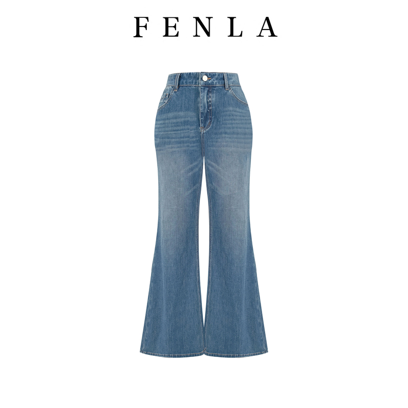 [Private Collection of Sister Hui] Retro Versatile Slimming High-Waisted Flared Jeans~88053