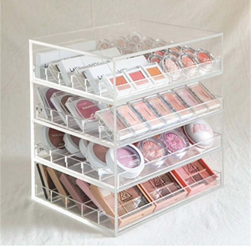 Acrylic Drawer-Style Eyeshadow Storage Box, Makeup Organizer for Lipstick, Powder, Cushion, and Cosmetics, Desktop Organizer, Same Style as Red Book Acrylic Drawer-Style Eyeshadow Storage Box, Makeup Organizer for Lipstick, Powder, Cushion, and Cosmetics, Desktop Organizer, Same Style as Red Book