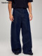 Blank Map American cleanfit retro raw cow denim scimitar loose drape wide leg denim trousers for men
