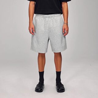 Blank Map 380g Air Layer Silhouette Comfortable High-End Sports Shorts Loose Casual Sweatpants Five-Point Shorts for Men