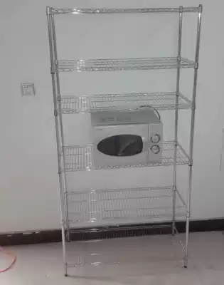 Kitchen six-story shelf stainless steel color storage shelf shelf finishing shelf home balcony shelf