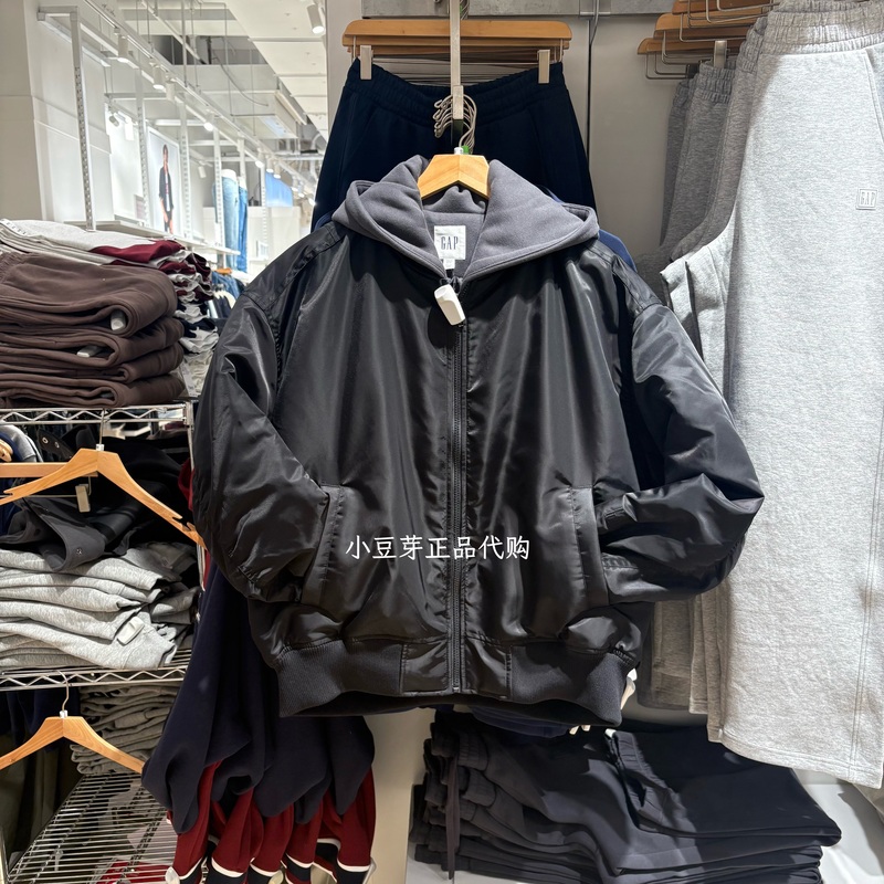 [Cheng Yi Endorsement] Gap Men's 2026 Autumn New Zipper Hooded Jacket 1Ow623011