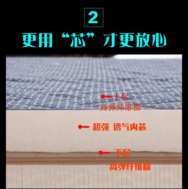 Tatami góc độ 1,5m dày bông dệt kim rửa 1.8m 10cm nệm nệm nệm gấp lười biếng - Nệm nệm cao su tổng hợp