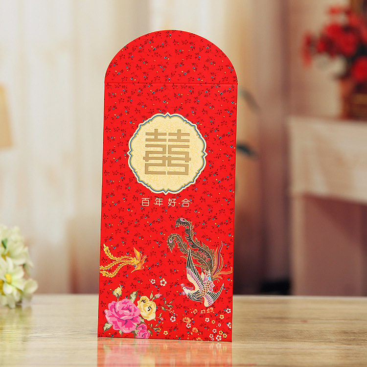 Personality Creative RMBone thousand li is a seal Open door Package Wedding Ji Heinei Mini size red packet bag for wedding festive items