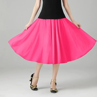 Розовая красная средняя юбка без штанов