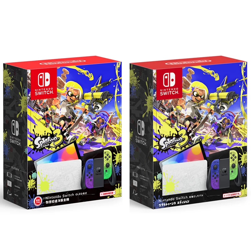 Новая портативная консоль Nintendo Switch OLED, длительный срок службы модели NS, укомплектована играми, телевизором, фитнесом и телесенсорной игровой приставкой