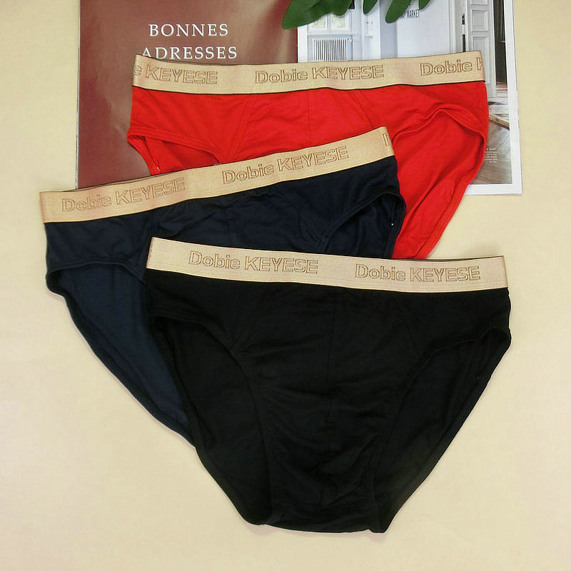 Full 2 special cabinets Dolby rider middle waist soft and breathable comfort bamboo fiber pure color men's triangle briefs-Taobao
