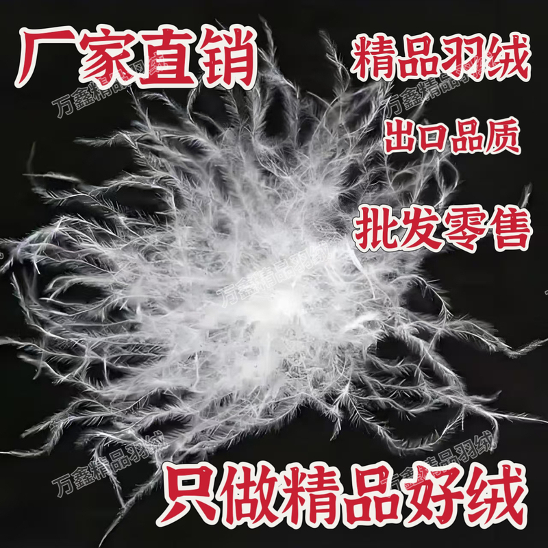 Bulk down 95% White Goose down Large Clumps 98% Goose down Hanging down Material White Duck down for Duvets and down Jacket Fillings