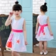 Quần áo trẻ em Hàn Quốc Quần áo trẻ em cô gái ăn mặc mùa hè cậu bé công chúa váy bé gái váy cotton đi biển