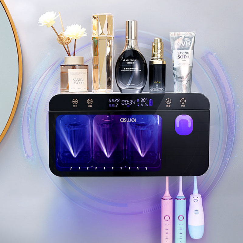 Philips Ultraviolet Toothbrush Sterilizer Powder Room Shelf Smart Electric Sterilization Drying Free Punch Wall Hanging - Taobao