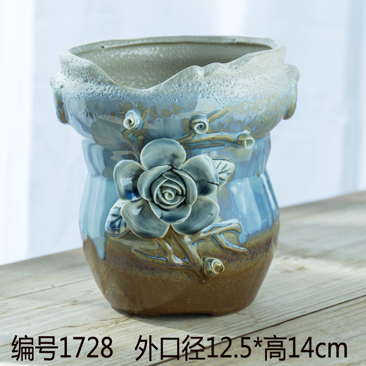 Bộ hoa, bình hoa cũ, hoa, mọng nước, hoa khô, lò nung retro, chậu rửa tay - Vase / Bồn hoa & Kệ bình cắm hoa ly