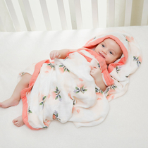 ins Newborn quilt spring and Autumn cotton thin baby holding quilt gauze anti-jump sleeping bag Summer baby towel