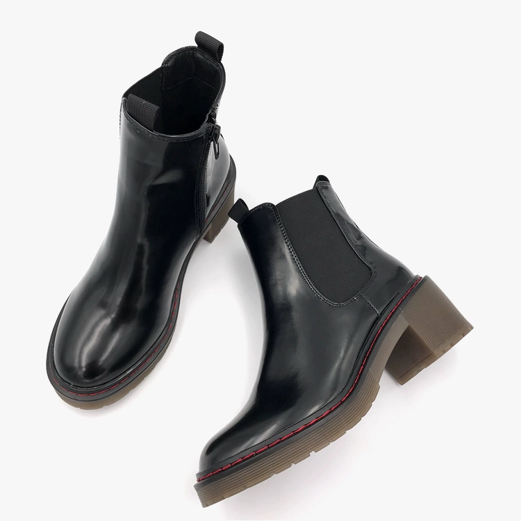 Giày bốt ngoại thương trẻ em 2019 mùa thu và mùa đông mới đế dày đế bằng Chelsea boots nữ Anh phong cách Anh bốt ngắn Martin boots đế giữa - Kính râm