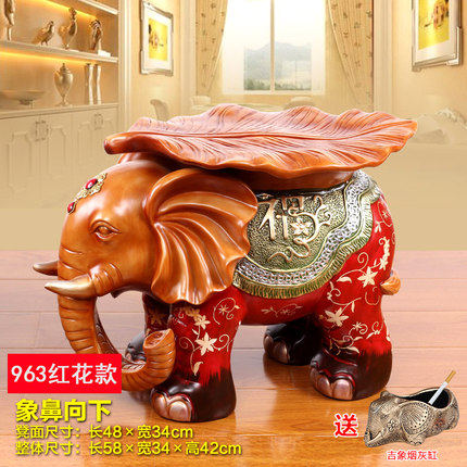 Thai Elephant Changing Shoes stools Home Decorative Items Practical Elephant Stools Thai Living Room Jo Relocation New Residence Gift Pendulum