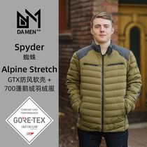SPYDER Spider Alpine male soft shell down jacket 700 canopy goose down traceability GTX Infinium windproof