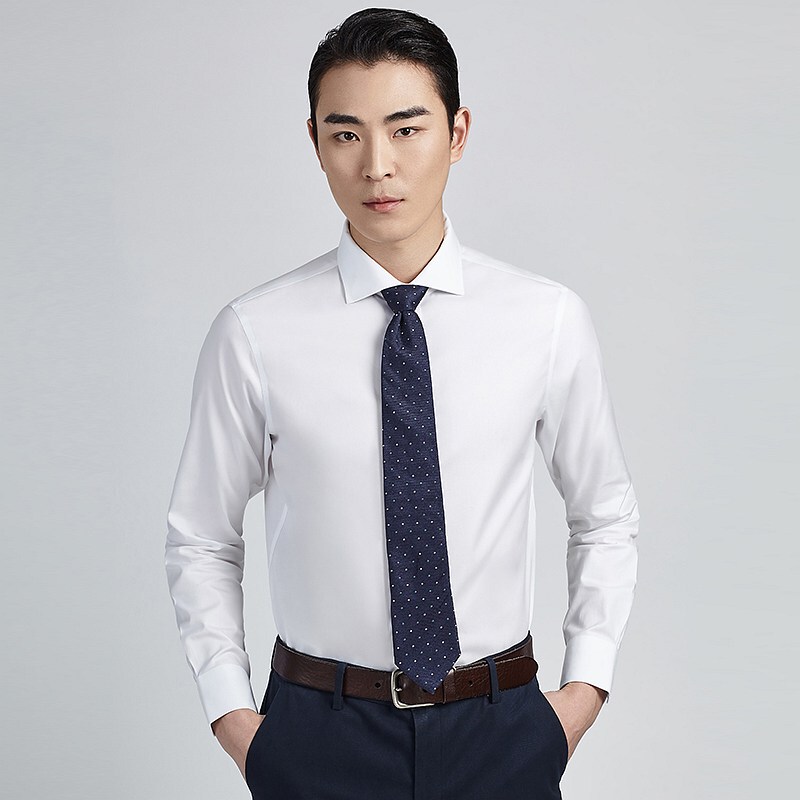 Fanke Long-Sleeved Shirt Guguowu 4.0 Non-Iron Windsor Collar Men's Slim Business Casual Cotton Easy to Clean