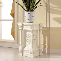 Living room flower rack anti-corrosion European flower square several shelves Floor-to-ceiling indoor and outdoor flower pot rack Flower table bonsai rack Single