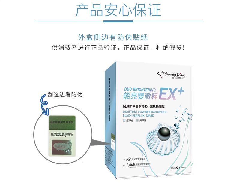 [阚 清 子] Nhật ký làm đẹp năng lượng của tôi phấn khích gấp đôi EX mặt nạ dưỡng ẩm ngọc trai đen 12 miếng - Mặt nạ mặt nạ ngủ trà xanh