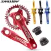 SMLLOW mountain bike left and right crank hollow one-piece large sprocket sprocket modification upgrade single disc accessories