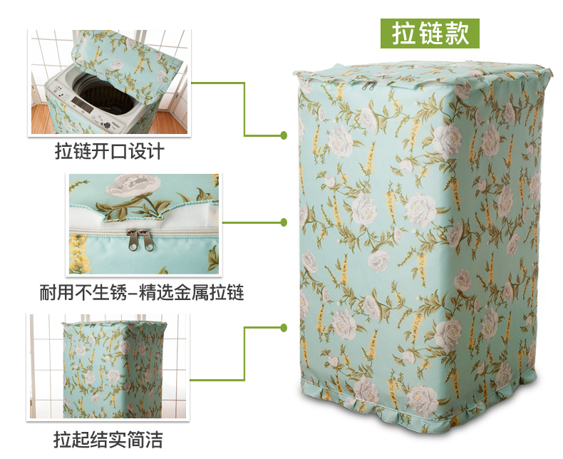 Tự động rửa thùng máy giặt chém tay áo 5678 kg thấm nước chống nắng dày bảo vệ tay Meiling - Bảo vệ bụi bao trùm máy giặt