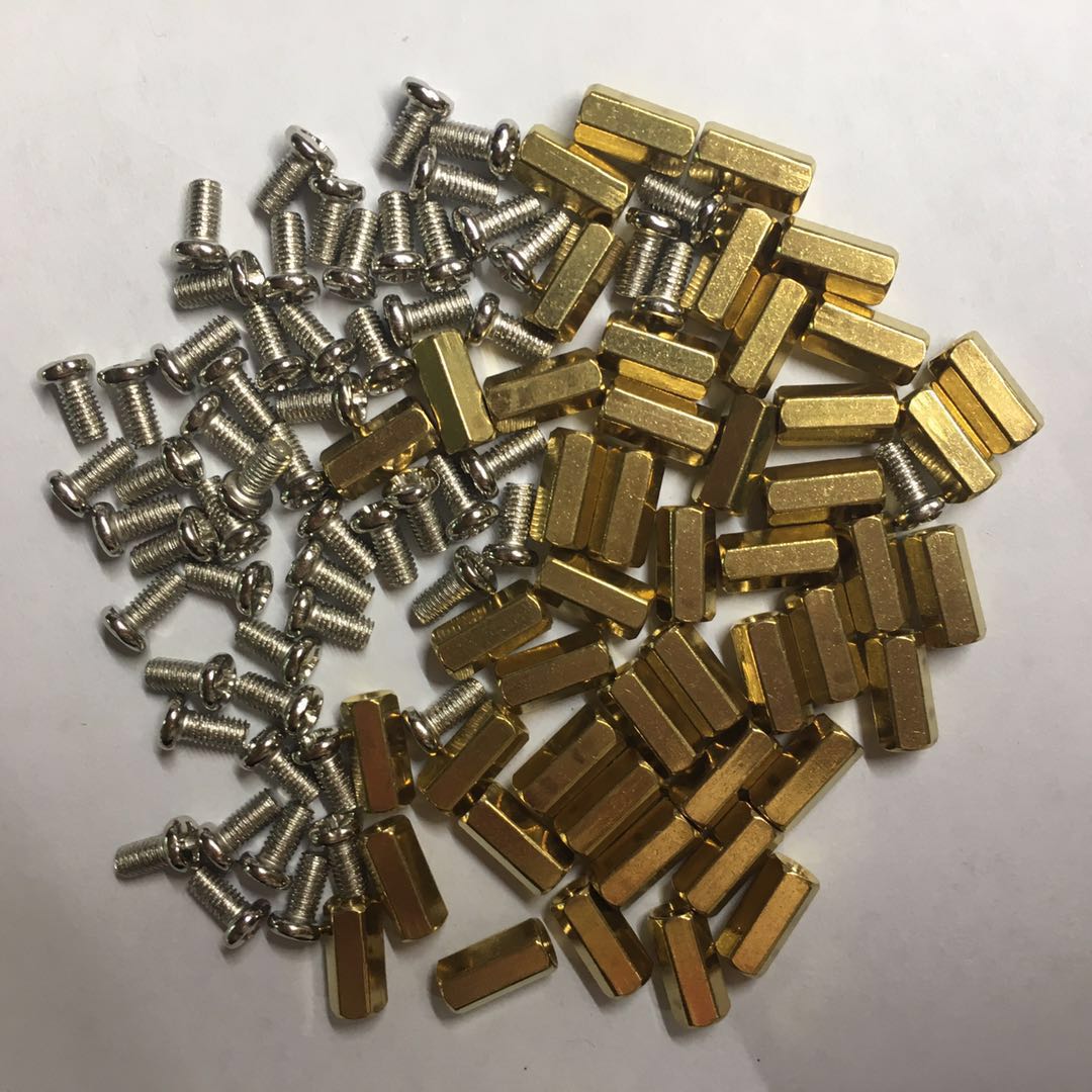 Copper column Hexagonal copper column M3times 10 isolation column Double pass copper column Air core copper column (with Rose)