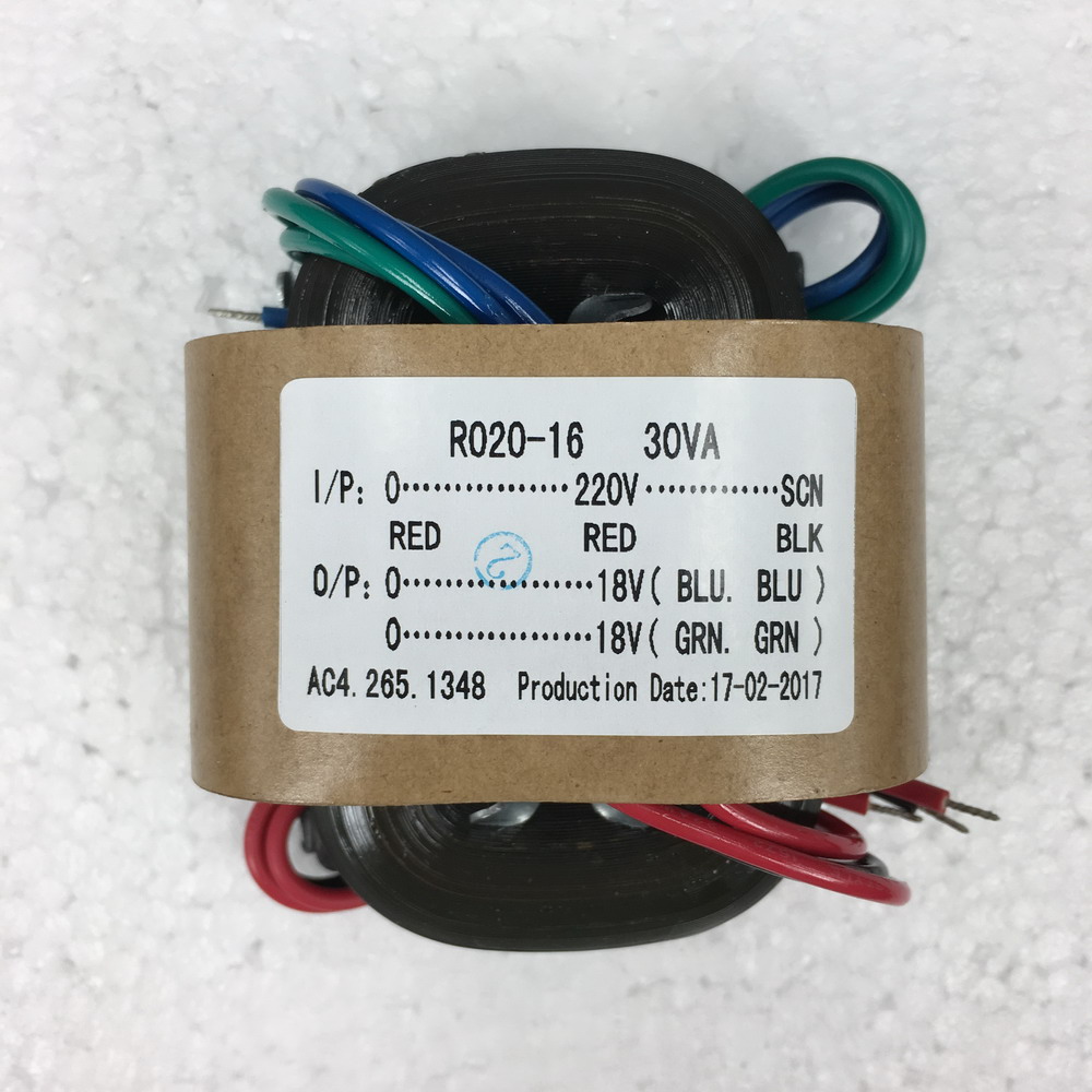 R-type power transformer 220V 30W 18V 18V R Bull sound transformer copper wire