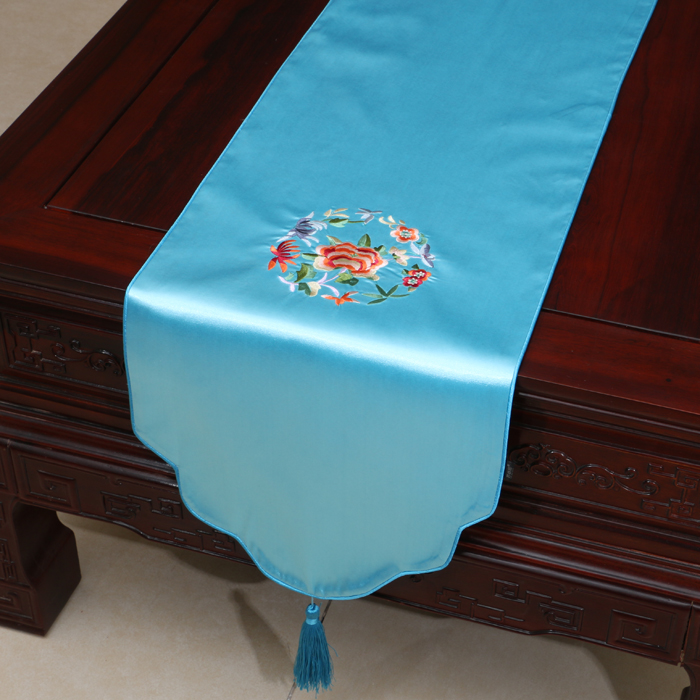 Nghệ thuật phải Asahi khăn trải bàn thêu Trung Quốc bàn vườn giường bảng vải Á hậu cờ cờ bảng mat bảng tủ dài Bubu thuật tùy biến - Khăn trải bàn trải bàn